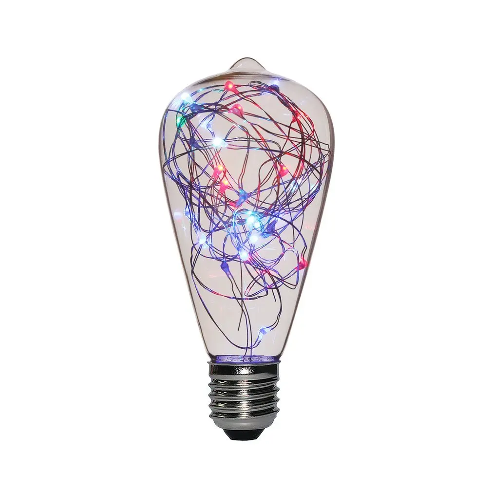 ST64 E27 LED Light Bulb Non-dimmable Copper Wire Stringlight with 25 LEDs | Лампы и освещение