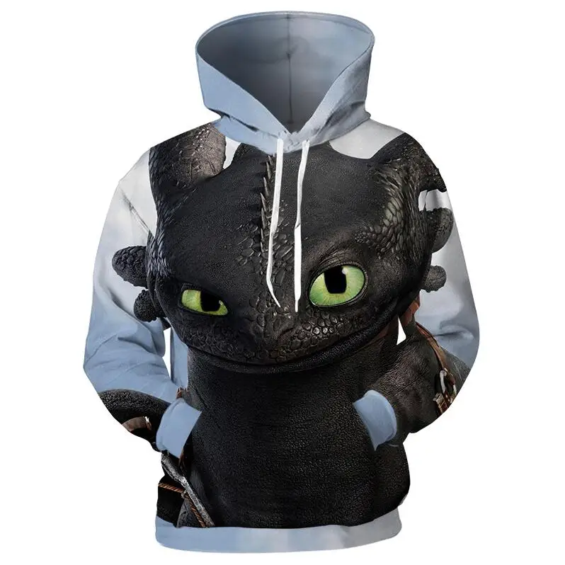 1 Cloudstyle Movie How To Train Your Dragon толстовки мужские хип-хоп Аниме толстовки 3D принт Беззубик пуловеры Забавные унисекс с капюшоном - Цвет: 1