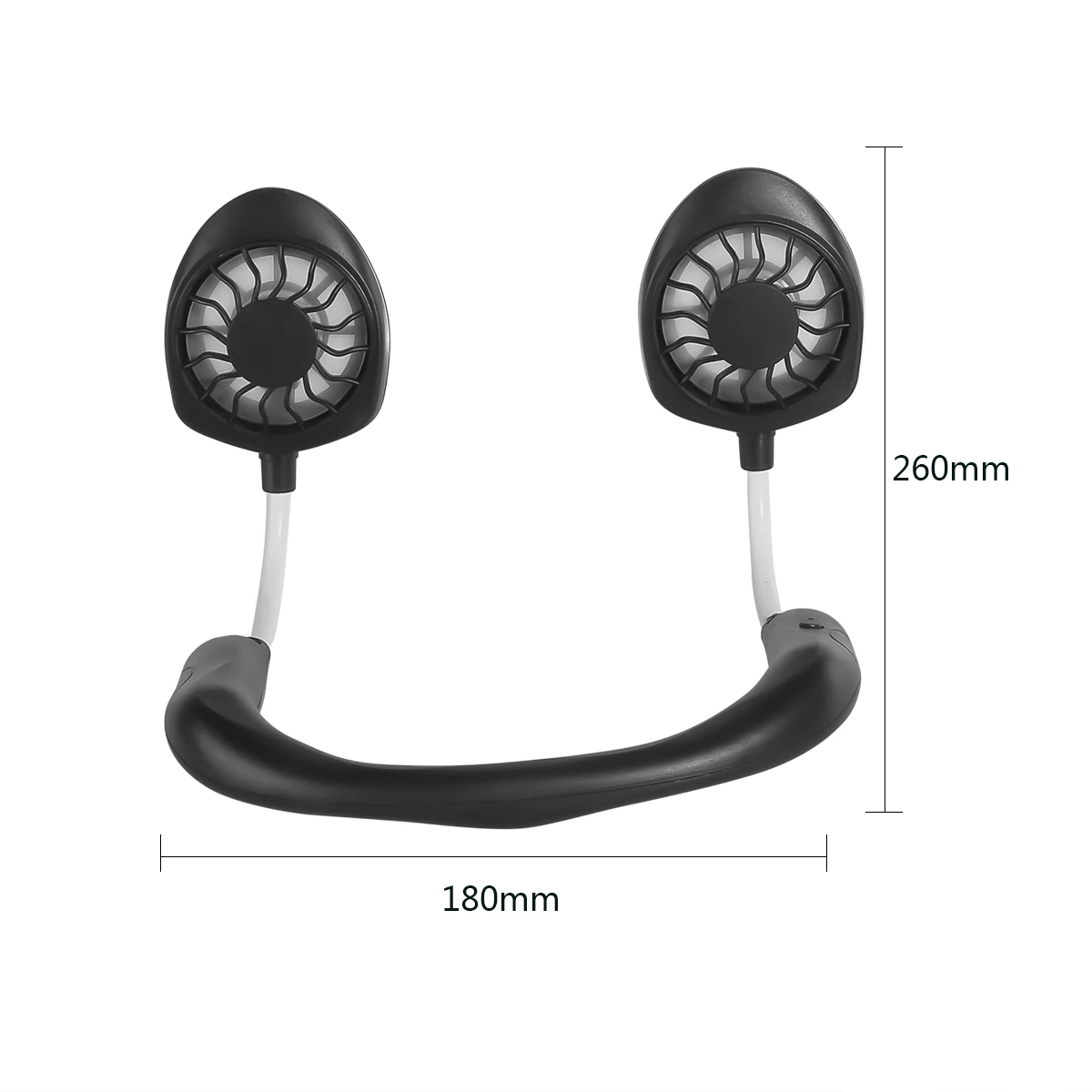 SOONHUA портативный вентилятор с двумя головками 3 скорости ветра Hands Free USB