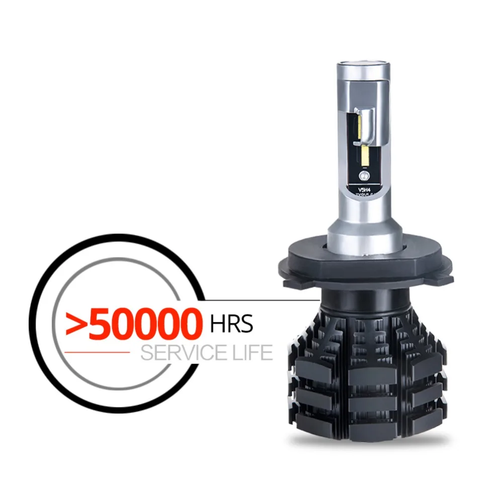 ATcomm H4 H11 Светодиодный автомобильный мини светильник H7 9005/HB3 9006/HB4 12 В 9012/Hir2 6500K