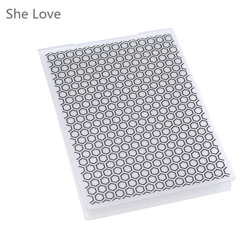 Она любит пластиковые тиснения папка для скрапбукинга соты типа фотоальбом