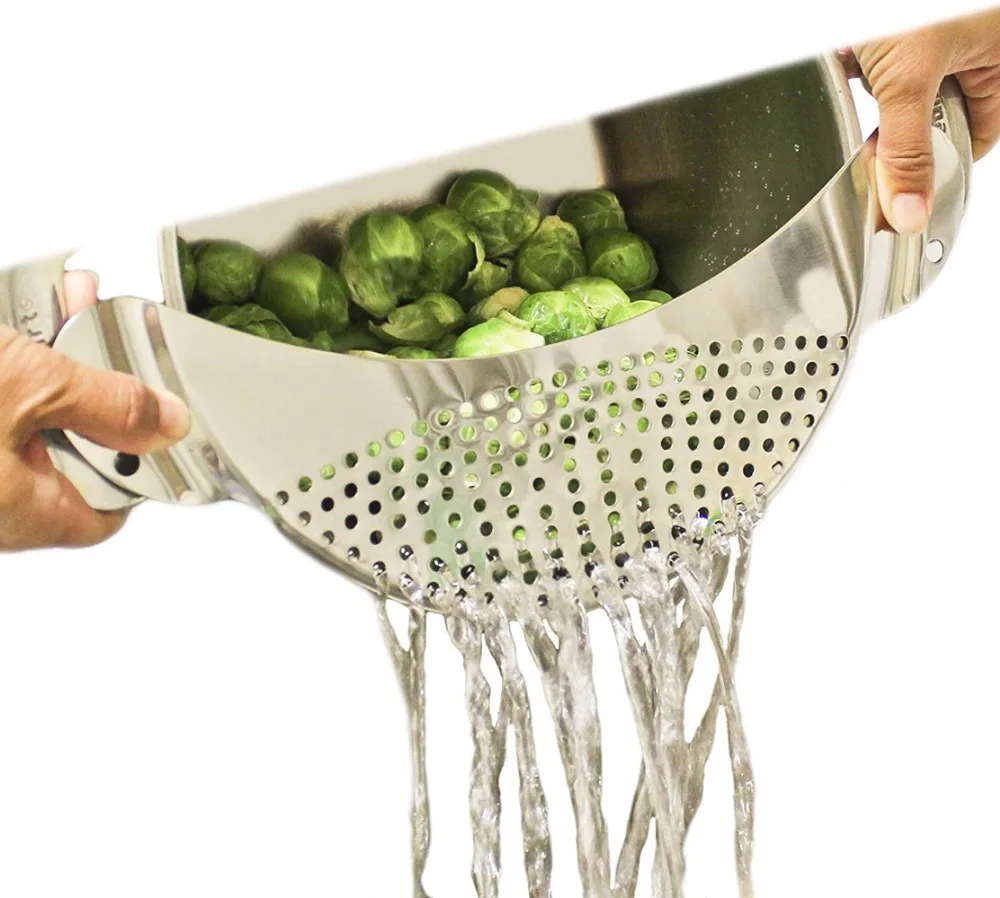 Кухонный Дуршлаг в форме полумесяца из нержавеющей стали|Дуршлаги и сита| |