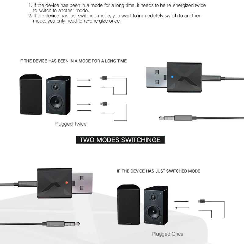 Мини Bluetooth 5 0 передатчик приемник 3 мм AUX стерео беспроводной адаптер для