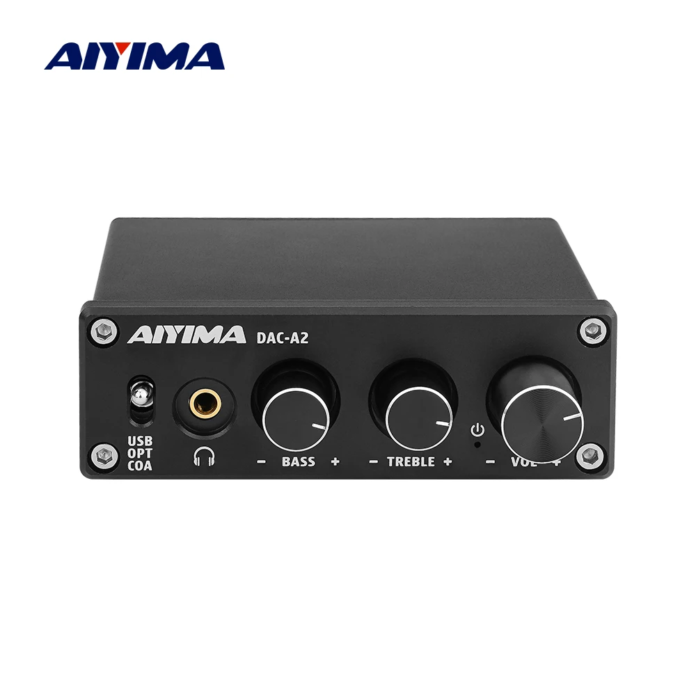 AIYIMA мини HiFi 2 0 цифровой аудио декодер USB DAC усилитель для наушников 24 бит 96 кГц вход
