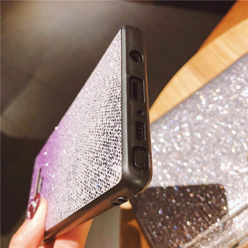 Gradient Glitter Bling Case For Samsung Galaxy S8 S9 Plus S7 Edge Note 9 8 J2 Pro J5 J7 Prime 2016 J3 2017 A6 A8 A7 A9 2018 |
