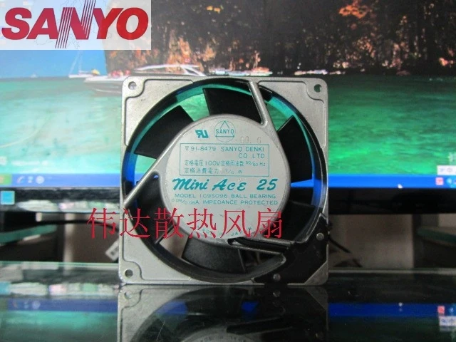 Оригинал для Sanyo 109S096 100 в 7/6 Вт 9 см 9225 90 мм AC металлическая алюминиевая рама 91 8479 ЦП