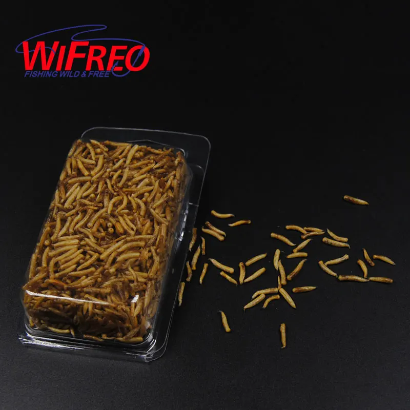 

1 Pack Clean Dry Maggots for Fishing / High Protein Nutritious Fish Bait / Food Winter Carp Fishing Baits