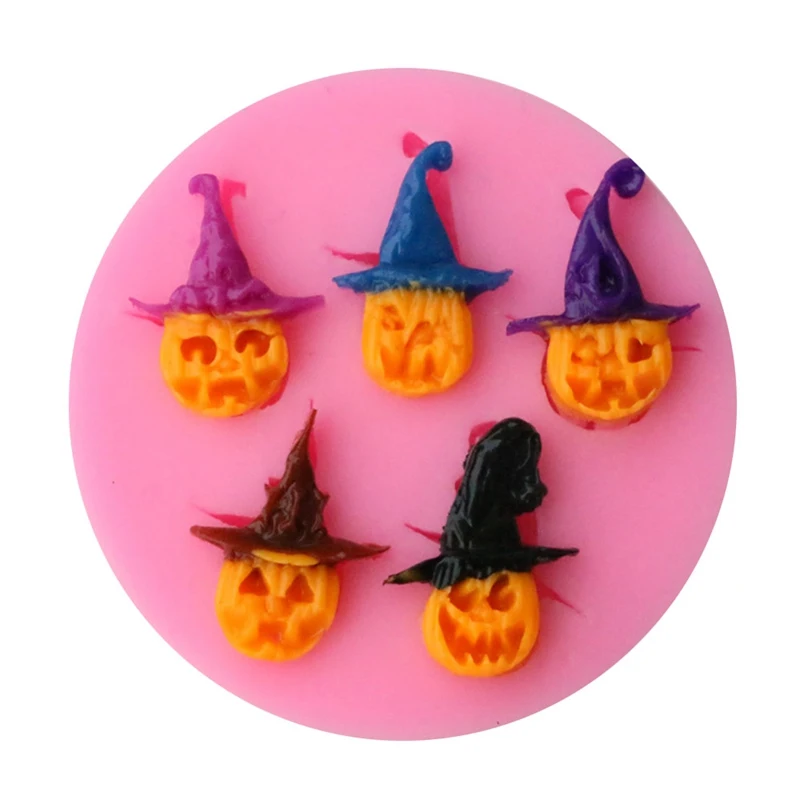 1 шт. силиконовая форма для выпечки черепа тыквы помадки шоколадные конфеты