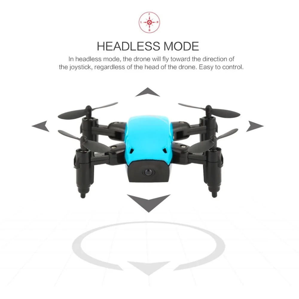 S9/S9W(камера) drone2.4 g мини складной Дрон 360 градусов флип один ключ возврат Безголовый режим H/L переключатель скорости RC Квадрокоптер с светильник
