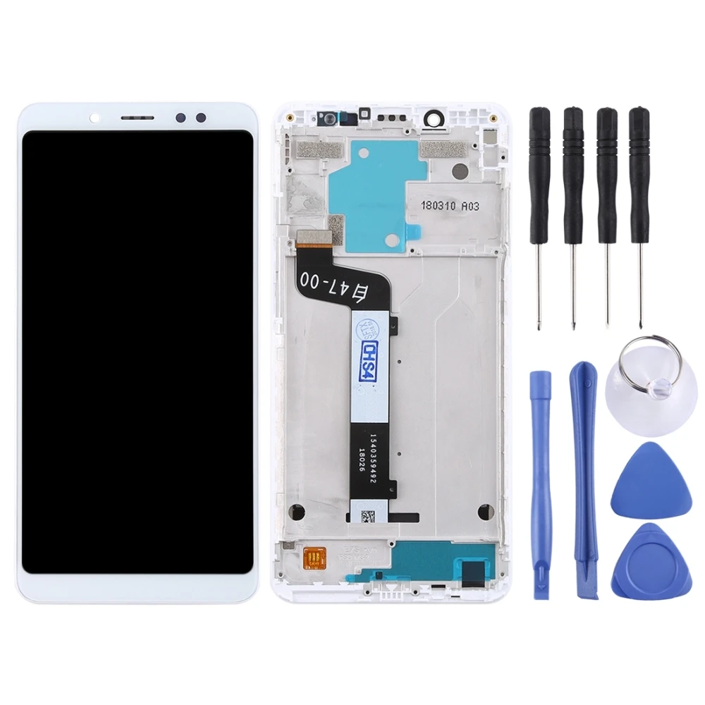 ЖК экран дигитайзер полная сборка с рамкой для смартфона Xiaomi Redmi Note 5 запасные