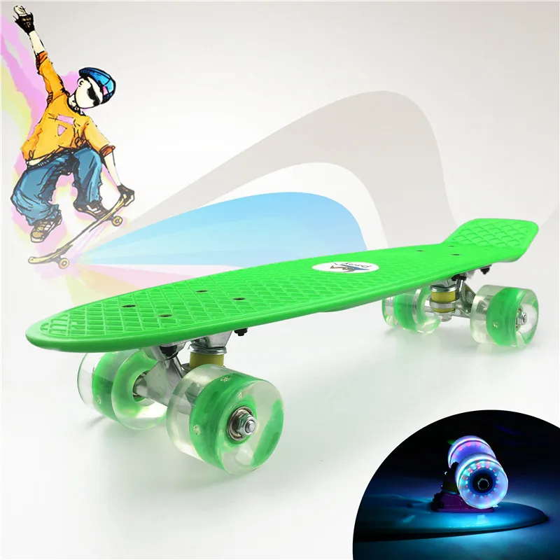 Красочные 2" Мини Скейт Пенни Доска для детей пластик Fishboard Cruiser завершенный Графический Ретро Скейтборд банан Patins
