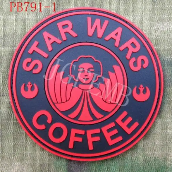 Кофейная принцесса Leia Organa тактический боевой дух 3D ПВХ патч|3d pvc patch|patches patchespatch 3d |