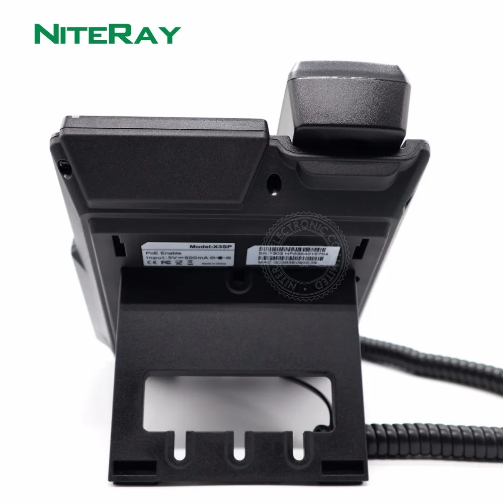 Высококлассный VoIP телефон 2,4 дюймов lcd Настольный X3SP корпоративный IP телефон HD Voice 2 SIP линии VoIP телефон