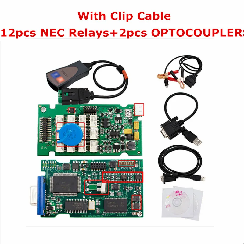 With Clip Cable Полный чип Diagbox V7.83 Lexia 3 PP2000 FW 921815C Lexia-3 V48 Lexia3 для Citroen/peugeot PSA XS Evolution диагностический инструмент - Цвет: With Clip Cable