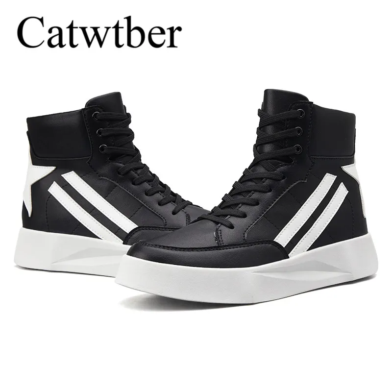 Catwtber Студент молодой подросток мода Мужские ботинки для мужские полусапоги с