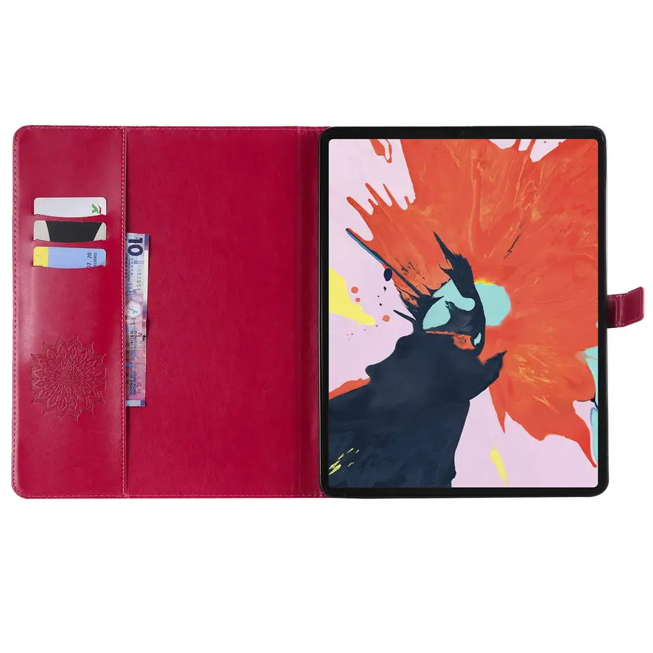 Для iPad Pro 12,9 дюйма релиз чехол 3D Подсолнух тисненый модный флип-чехол Подставка для A1870 A1895 a1983a2014 funda+ пленка