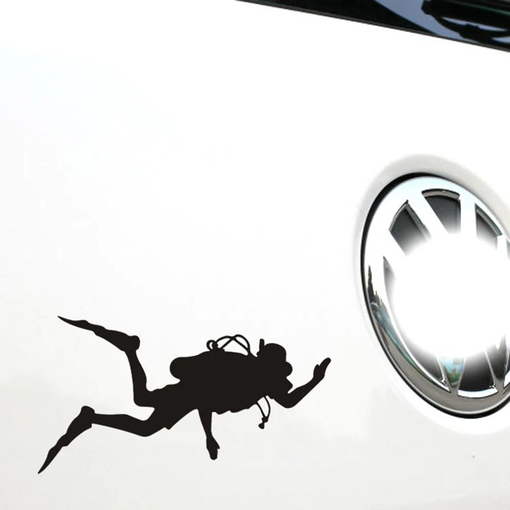 Забавные аксессуары для автомобиля Go Fish Diver наклейка на мотоцикл и Ford Focus 2 3 Vw Skoda