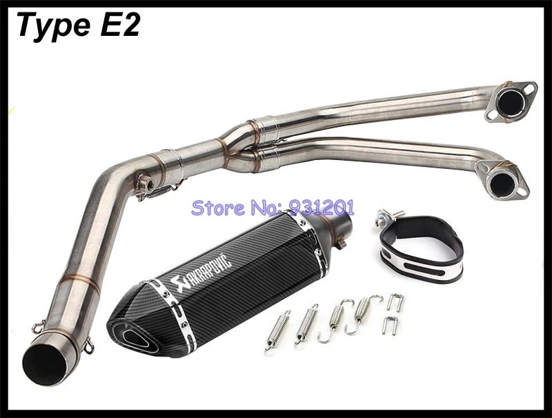 Выхлопная система мотоцикла для Yamaha R25 R3 MT03 Akrapovic выхлопная труба глушителя