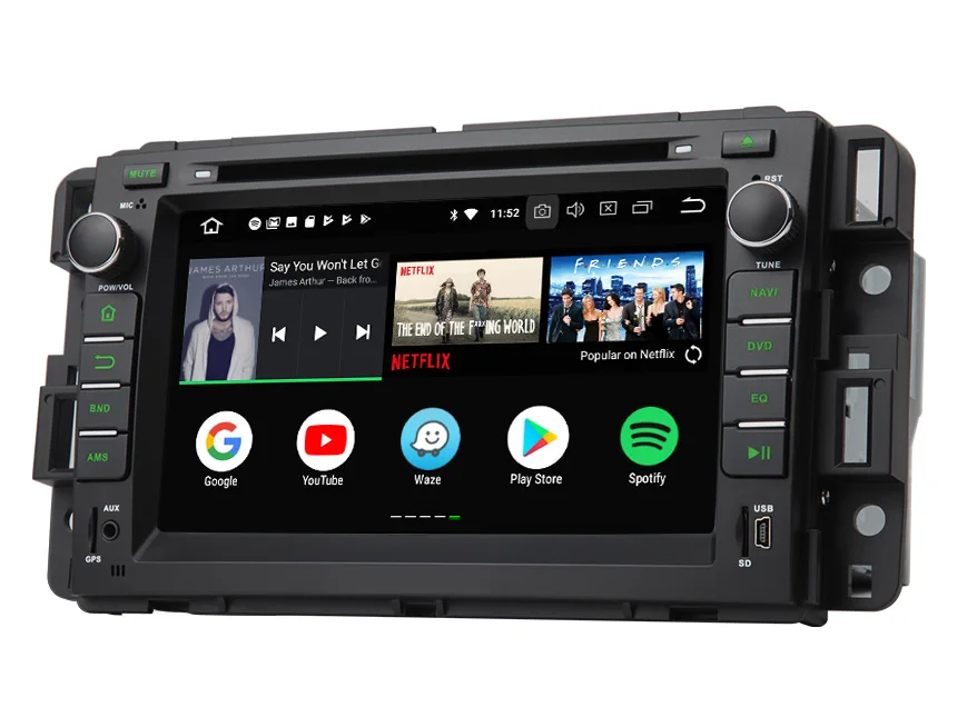 Android 8 0 Восьмиядерный 7 &quotавтомобильный DVD Мультимедийная навигация GPS радио для