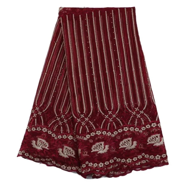 Фуксия Швейцарский Кружево материалы Африканский 2017 Высокое качество