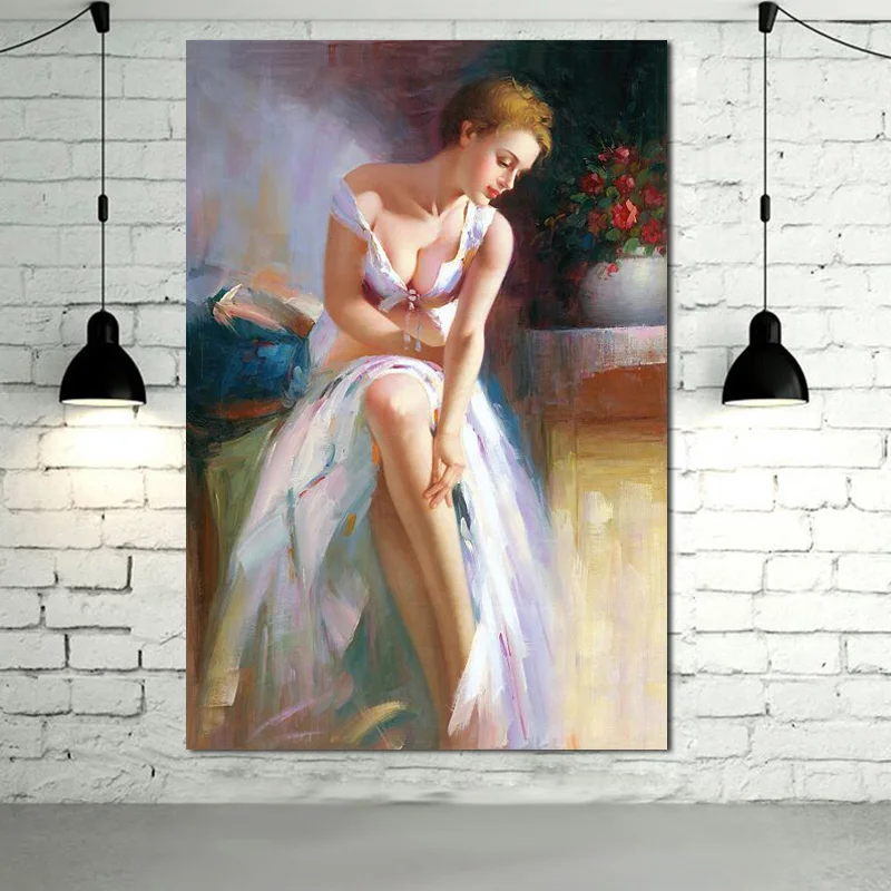 Картина маслом на холсте высококачественная Классическая Обнаженная с