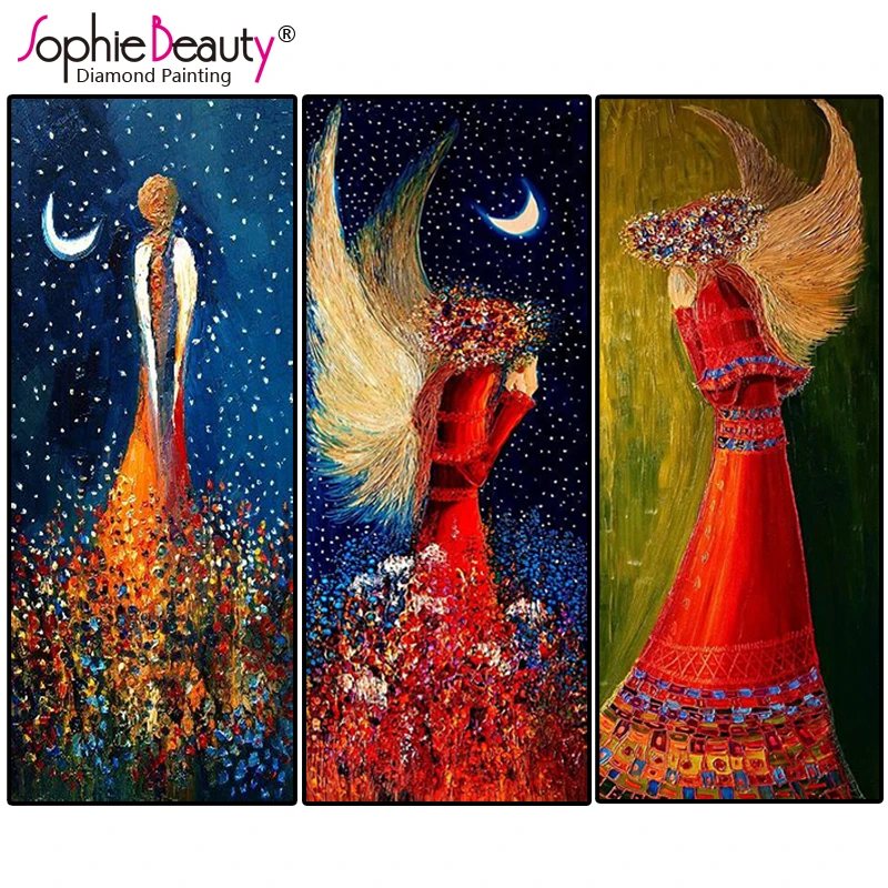 

Картина из страз Sophie Beauty, луна, ангел, девушка, вышивка крестиком, алмазная вышивка, узор, Алмазная мозаика, вышивка, домашние искусства C210