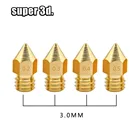 5 шт. 0,2 мм 0,3 мм 0,4 мм 0,5 мм Ultimaker MK8 сопло 3,00 мм нити 3D принтеры запчасти экструдер Резьбовая печатающая головка