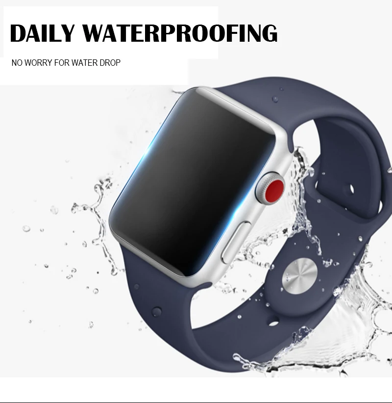 Гидрогелевая пленка для Apple Watch Series 4 40 мм 44 мм мягкая полноразмерная Защитная пленка для Iphone Watch 3 38 мм 42 мм