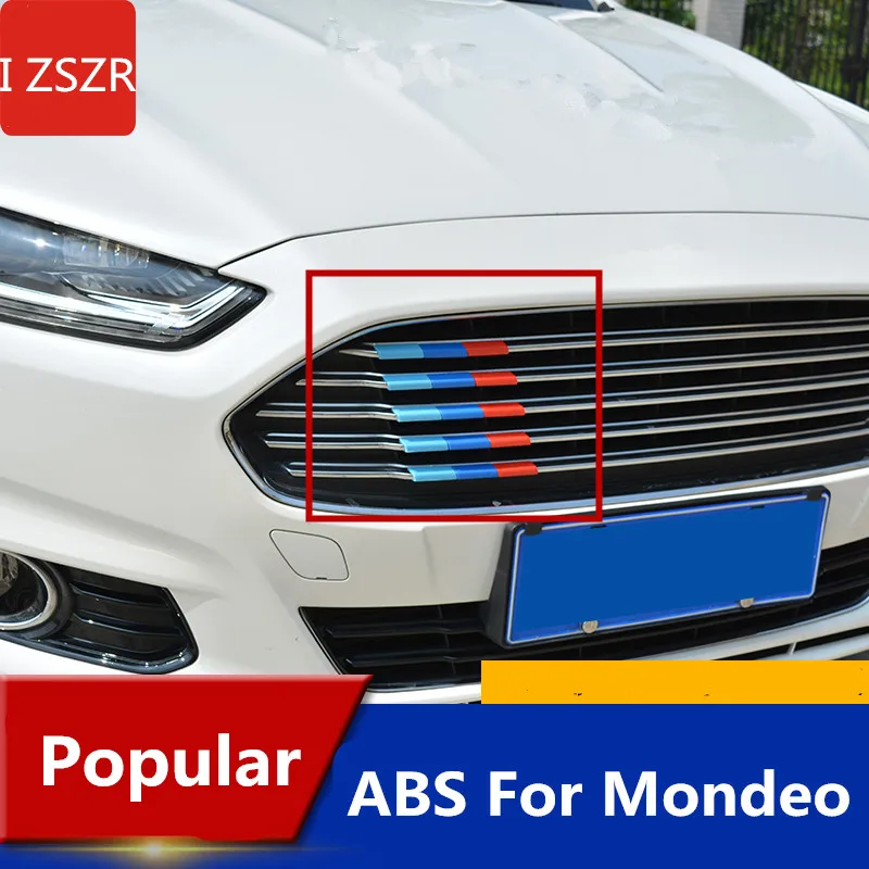 ABS 3 цвета смешанные решетки Декоративные наклейки для Ford Mondeo 2015 2017 Z2CA483|mixed