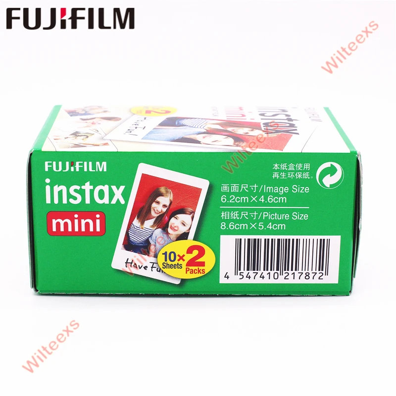 20 100 листов белая пленка для Fuji Instax Mini Instant Фотобумага мгновенного фотоаппарата 11 8
