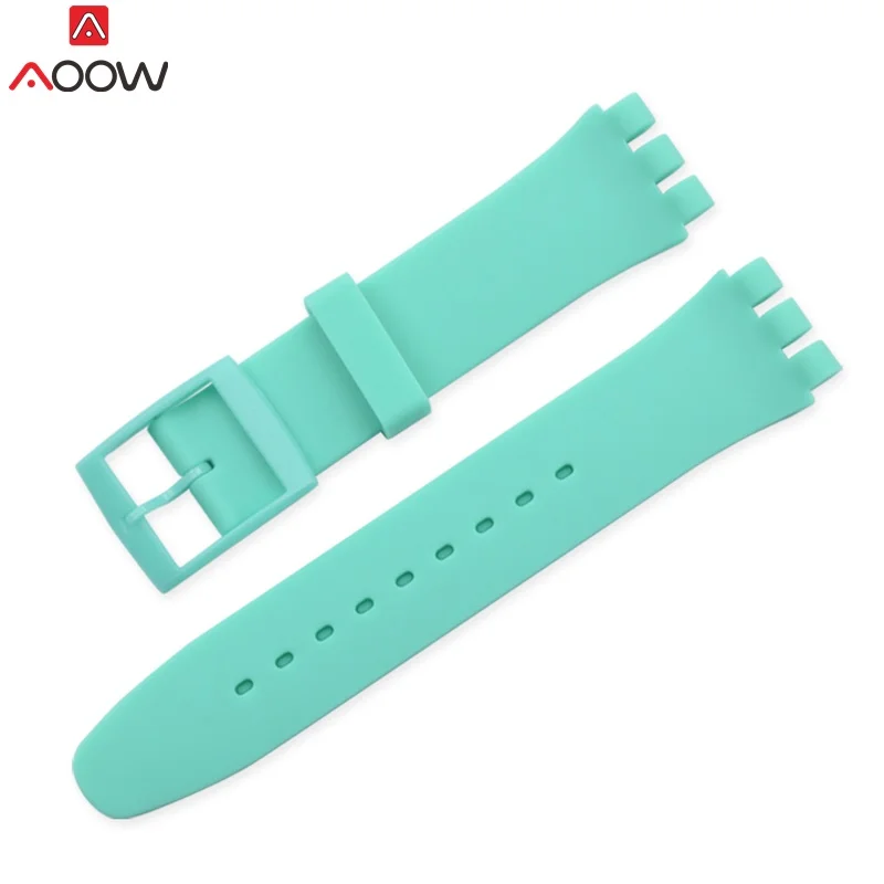 

Silicone Strap for Swatch Watch 17mm 19mm 16mm 20mm High Quality soft Rubber Watch belts for Swatch Replacement watch band