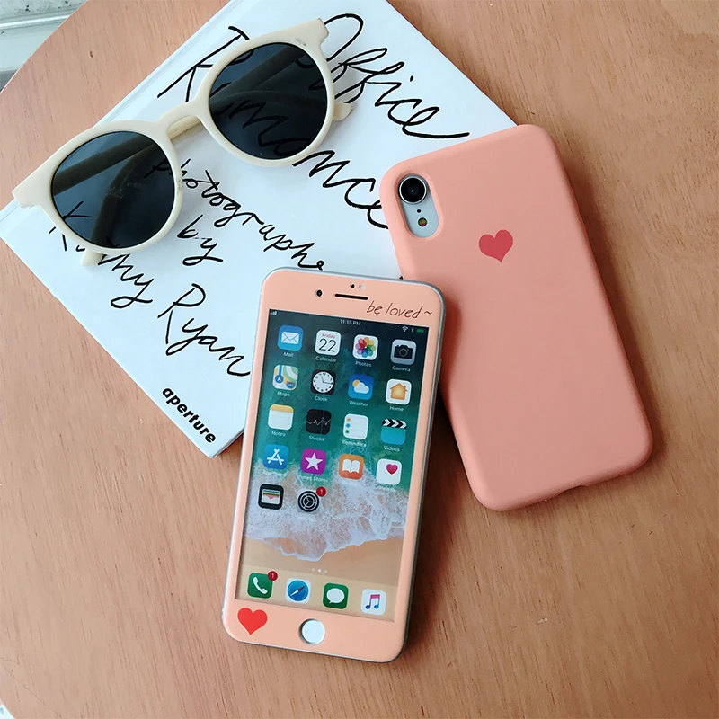 Для iPhone XS max XR X жидкий силиконовый чехол для задней панели и защитная пленка из