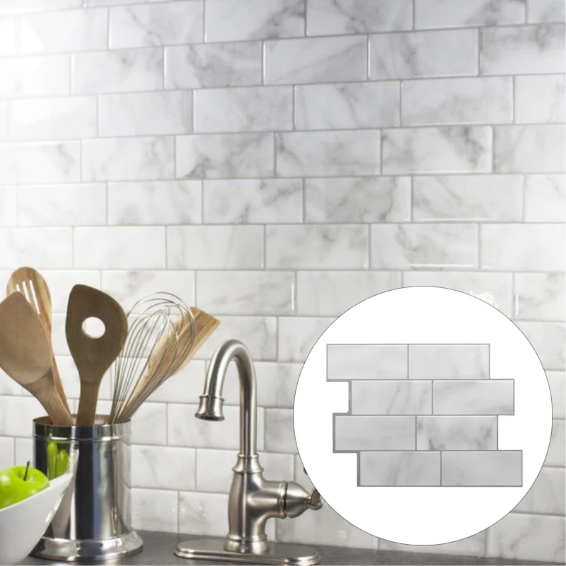 Настенная плитка наклейки Для ванной комнаты Кухня Azulejos Autoadhesivos Cocina пенели Для ванной комнаты