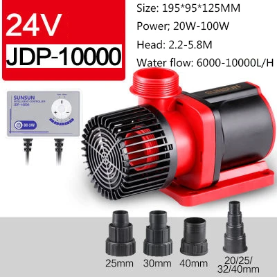 24V водный насос JDP-3500Q JDP-6000Q JDP-10000Q Wi-Fi управляемой DC водяной насос аквариума морских рифов кон пруд циркуляционный насос - Цвет: JDP-10000