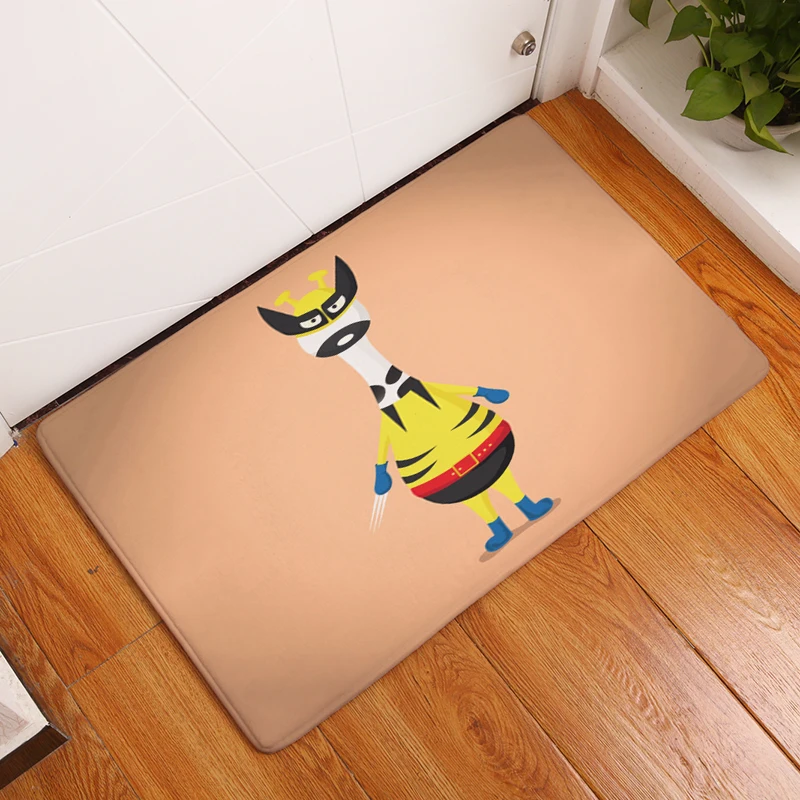 Новинка 2017 Придверные коврики супер герой Мультяшные животные с принтом