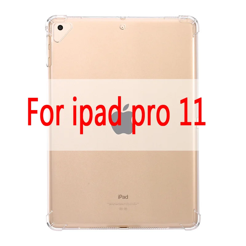 For ipad pro 11 Чехол для нового iPad 9,7 ''прозрачный силиконовый чехол с подушкой безопасности для iPad Air 1 2 Mini 5 4 3 2 чехол для iPad 10,5'' - Цвет: For ipad pro 11