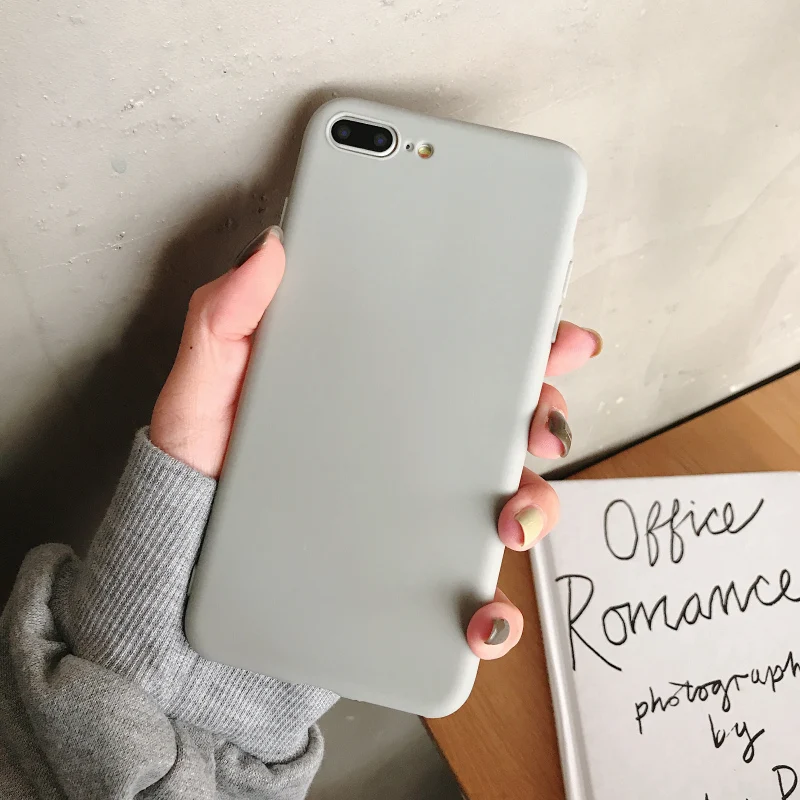 Матовый Мягкий силиконовый чехол для iPhone 5s se 6 7 8 plus Ультратонкий 11 Pro карамельного
