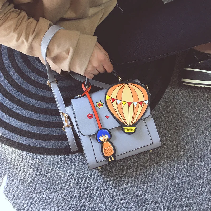 2017 новых зимней моды сумки шар мультфильм ткань сумка цвета оптовая | Багаж и