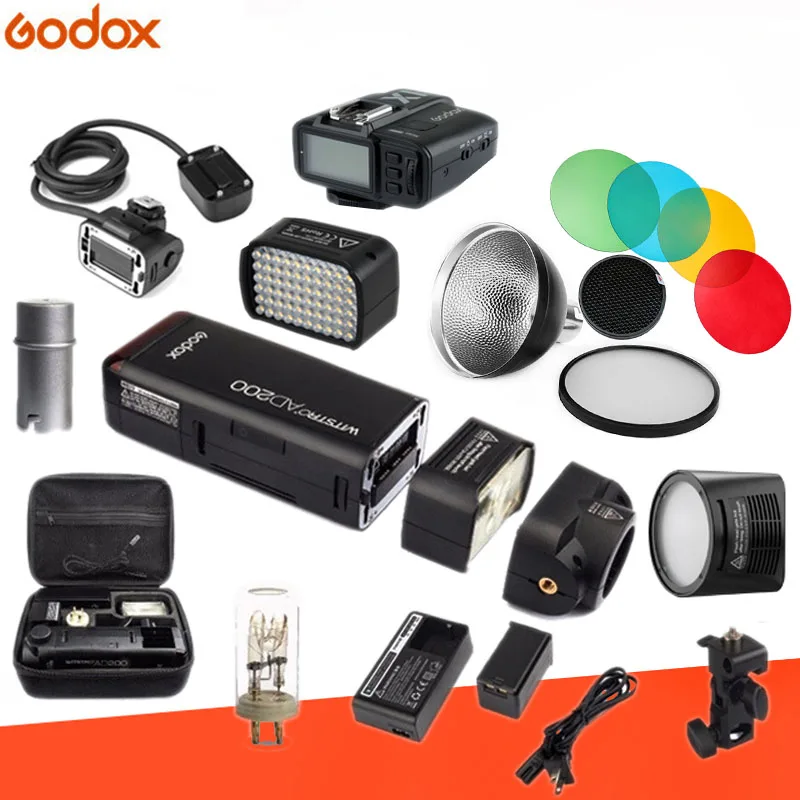 Карманная вспышка Стробоскоп Godox AD200 2 4 Вт 1/8000 ГГц|Фотовспышки| |