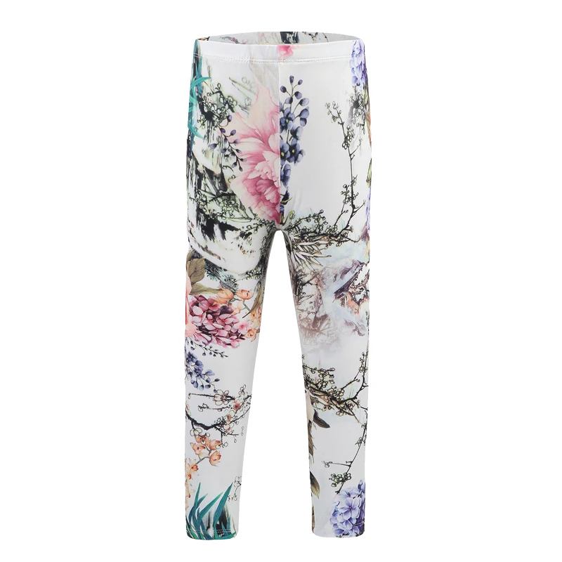 

ChildDkivy 3-12 Years Printed Leggings for Toddler Girls Kids Summer Pants Children Spring Trouser Baby Girl flower Leggings