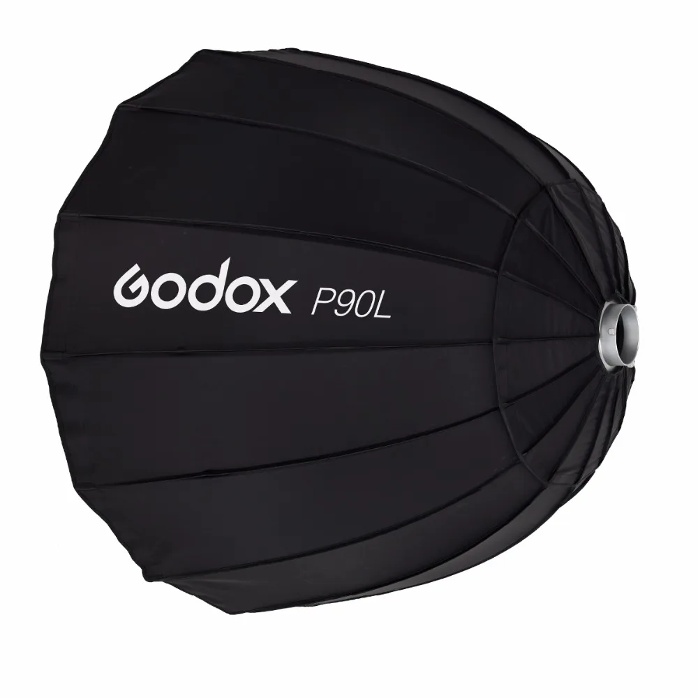 2x студийная вспышка Godox DE400 + Портативный параболический софтбокс P90L 90 см триггер