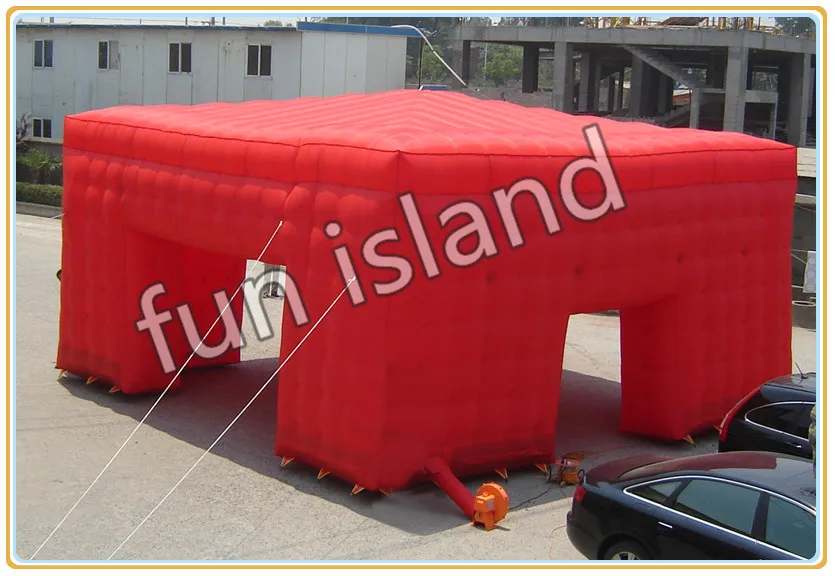 Бесплатная доставка большая надувная кубическая палатка для большого