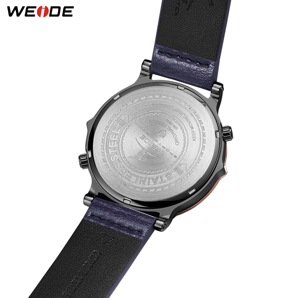 Weide несколько часовых поясов будильник Дата спортивные часы Цифровые кварцевые наручные часы мужские лучшие брендовые Роскошные Синие часы с циферблатом
