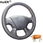 Ручной швейный чехол рулевого колеса автомобиля верхний слой из коровьей кожи для Infiniti JX35 M M25 M35 M37 M56 Q70 QX60 Nissan Murano Pathfinder