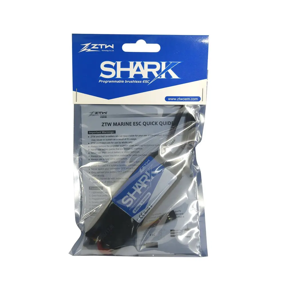 ZTW Акула серии 30A 60A 70A 80A бесщеточный скоростной контроллер esc 2 4 S Lipo 5 12NiMH для RC