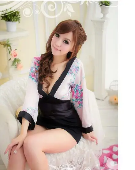 Порно пижамы женские сексуальные японские кимоно женское белье sexy hot Эротика