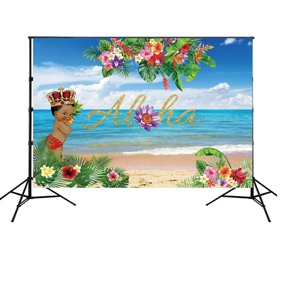 HUAYI Aloha Luau вечерние ничный фон Королевский Маленький принц для вечеринки на день