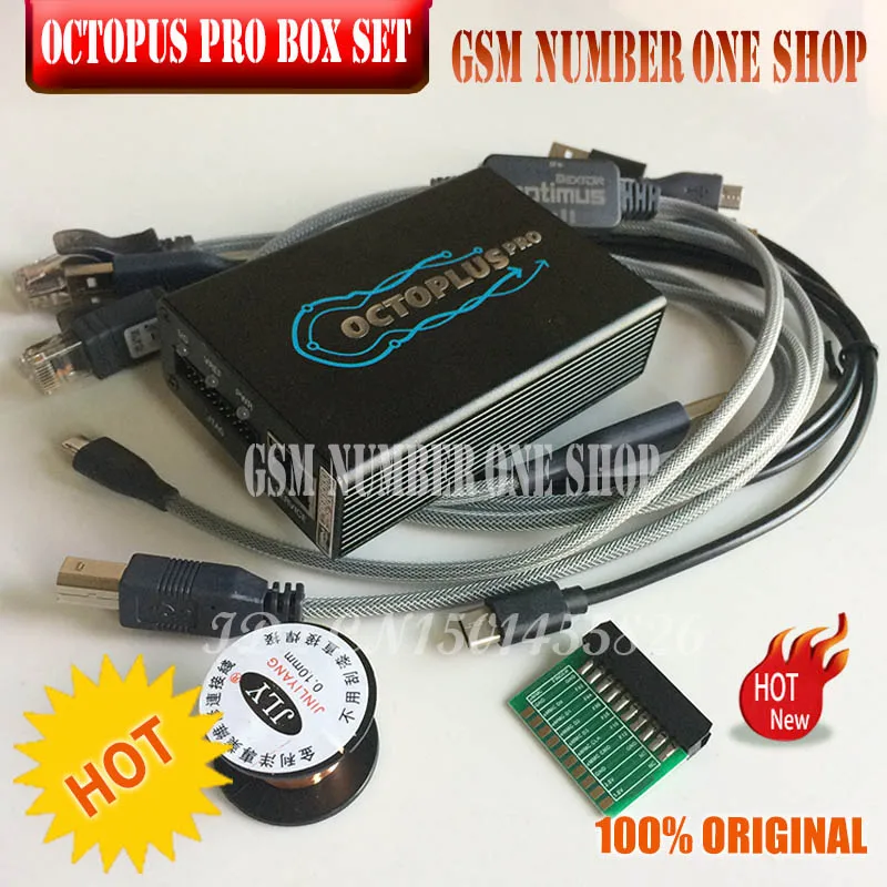 octoplus Pro Box+ 5 набор кабелей для samsung для LG+ EMMC/JTAG активированный(8 в 1 комплект