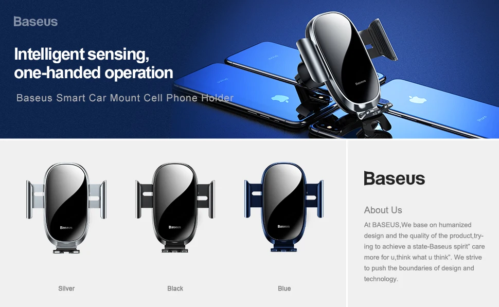 Baseus Интеллектуальный Автомобильный держатель для телефона для iPhone XS Max XR samsung с инфракрасным вентиляционным отверстием Автомобильный держатель Подставка для мобильного телефона