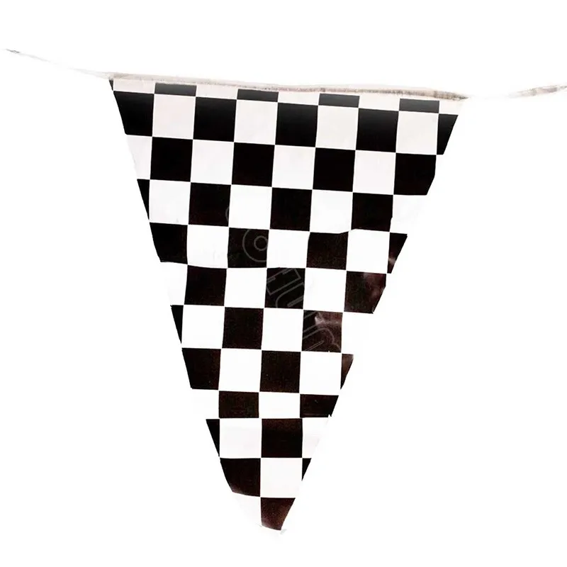 13M 50pieces Flags 14x21cm Checkered Racing Pennant Banners for Party Sport Events | Дом и сад